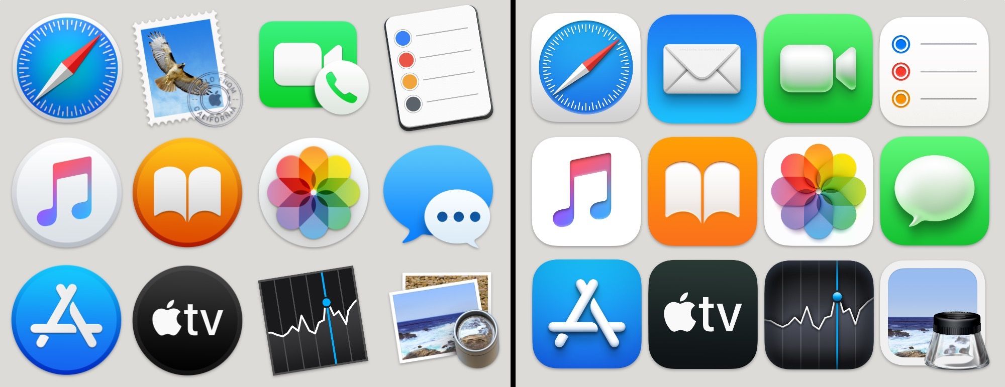 New macOS, new style of icons, new trend in UI design